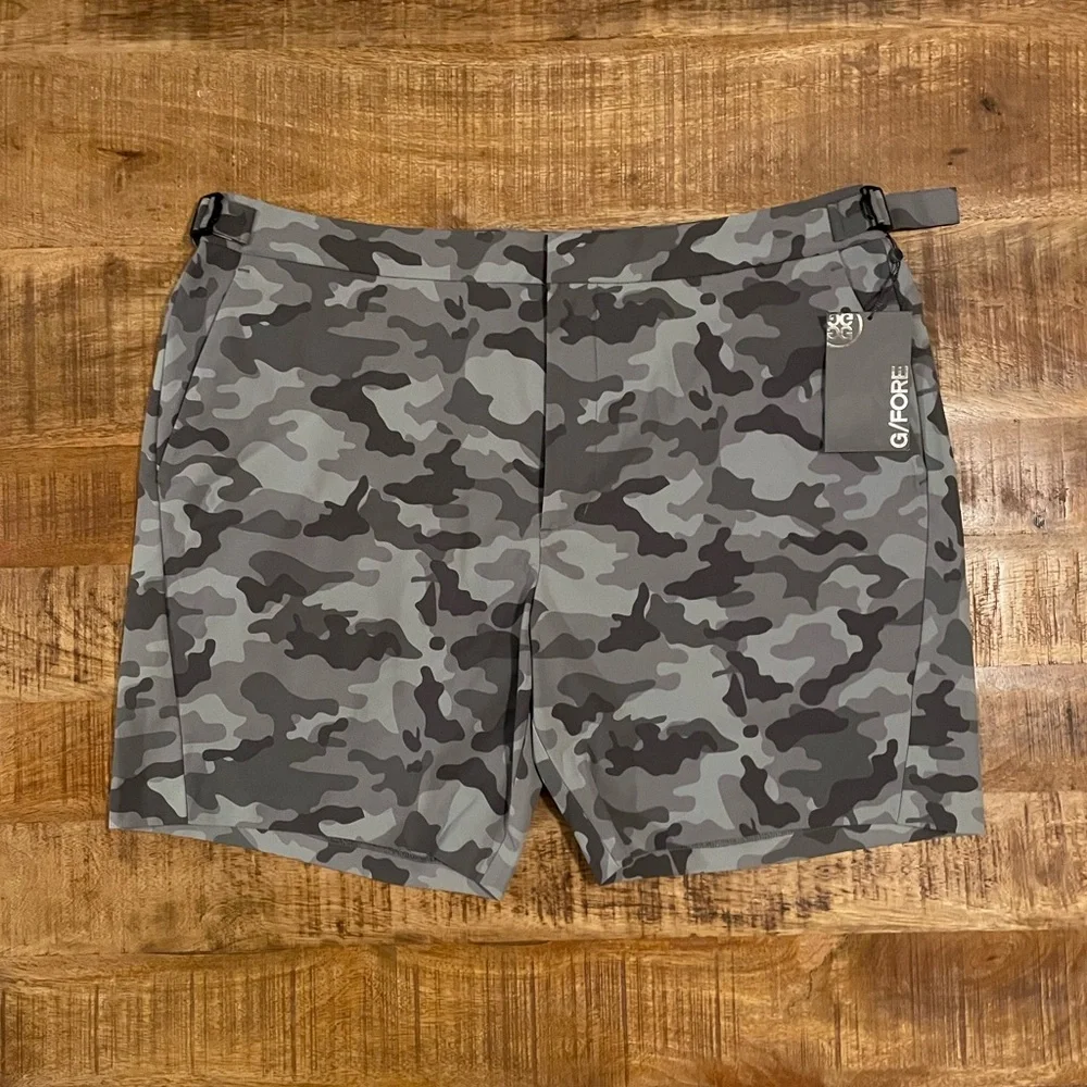 NWT G/FORE Tech Tab Camo Golf Shorts G4MS23B09A